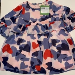 Kate Spade Confetti Heart Dress 2T